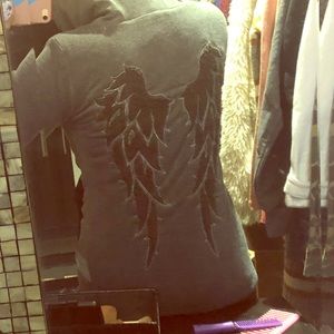 Miss me zip up hoodie